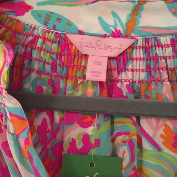 Scuba to Cuba Silk Elsa top long sleeve XXS NWT - Picture 2 of 4